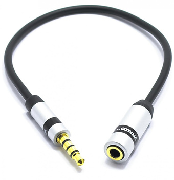 ADAPTER MIKROFONU GNIAZDO JACK 3.5 TRS NA WTYK JACK 3,5 TRRS