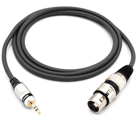 KABEL MIKROFONOWY JACK 3,5MM XLR ŻEŃSKI MK21 1M VITALCO
