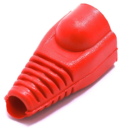 OSŁONA WTYKU RJ45 8P8C CZERWONA 100 SZTUK