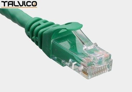 Patch cord UTP kat.6 CCA 1,0m zielony 6P01