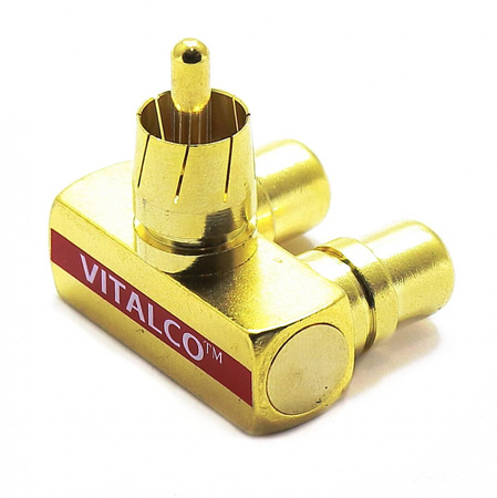 TRÓJNIK ADAPTER RCA WTYK - 2 GNIAZDA VITALCO RP05