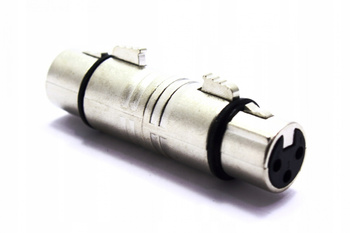 ŁĄCZNIK XLR MIKROFONOWY GNIAZDO PODWÓJNE ADAPTER