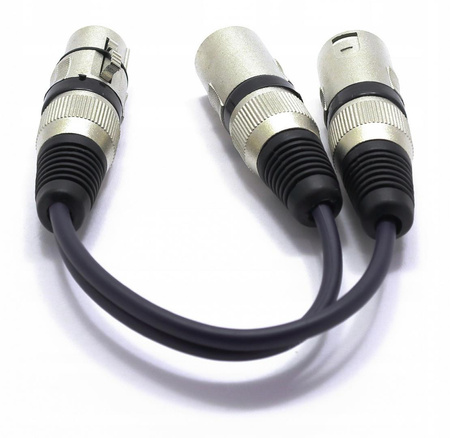 ADAPTER ROZDZIELACZ GNIAZDO XLR- 2X WTYK VITALCO