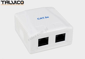 Gniazdo 2xRJ45 kat. 5e (543x2) Talvico