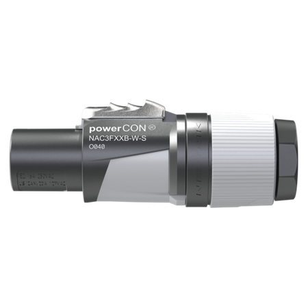 WTYK POWERCON ZASILAJĄCY NAC3FXXB-W-S NEUTRIK SIECIOWY OUT