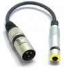 ADAPTER XLR MĘSKI GNIAZDO JACK 6.3 MONO VITALCO PRZEJŚCIÓWKA XLR JACK 6,3