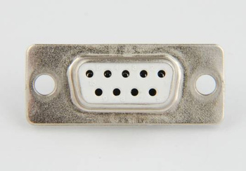 Złącze D-SUB proste 9F białe