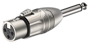 ADAPTER XLR ŻEŃSKI WTYK DUŻY JACK 6.3 MONO 6,3 ROXTONE