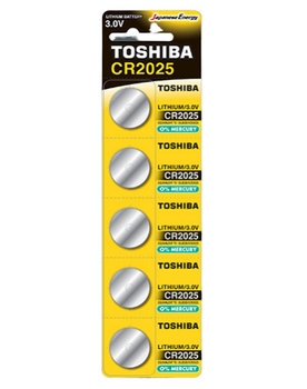 BATERIA LITOWA TOSHIBA CR2025 5 SZT