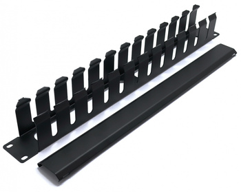 ORGANIZER KABLI KROSOWYCH Z METALOWĄ POKRYWKĄ 19" 5S28