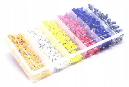 TULEJKI ZAKOŃCZENIA KABLOWE ZESTAW TULEJEK 1100 SZTUK