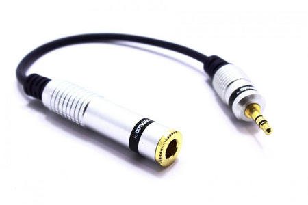 ADAPTER WTYK MINI JACK 3,5 - GNIAZDO DUŻY JACK 6,3 TRS VITALCO