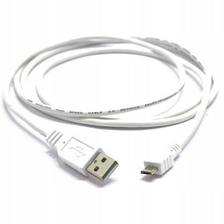 KABEL MIKRO USB WTYK USB WTYK MICRO USB 7.5M BIAŁY