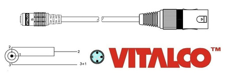 ADAPTER XLR MĘSKI GNIAZDO MINI JACK 3.5 VITALCO PRZEJŚCIÓWKA XLR AUX 3,5