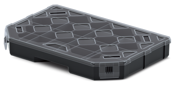 ORGANIZER SKRZYNKA NARZĘDZIOWA KUWETA TAGER 30 284x195x40 Z PRZEGRODAMI