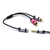 ADAPTER AUX GNIAZDO JACK 2X WTYK RCA CINCH VITALCO JR537 VITALCO