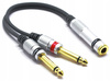 ADAPTER JACK GNIAZDO 6,3 STEREO NA 2x MONO VITALCO