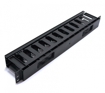 ORGANIZER KABLI KRASOWYCH Z POKRYWKĄ DO SZAF RACK 19" 5S29