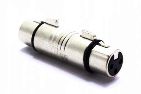 ŁĄCZNIK XLR MIKROFONOWY GNIAZDO PODWÓJNE ADAPTER