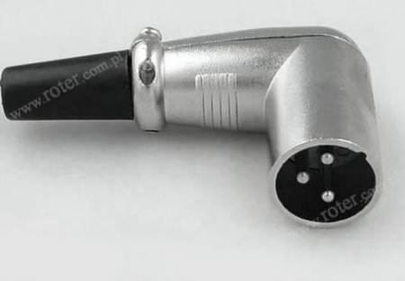 WTYK MIKROFONOWY XLR 3 PIN KĄTOWY MW320