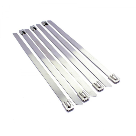 OPASKA ZACISKOWA STALOWA 300x7,9 OPASKI STALOWE 100 SZTUK METAL