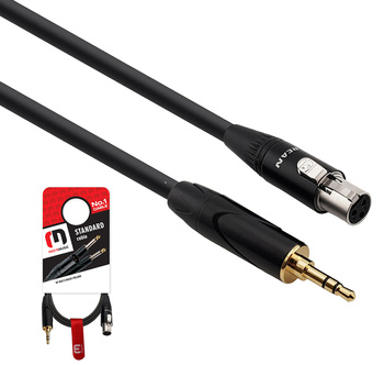Kabel do słuchawek akg 1m mini XLR - mini Jack 3.5 stereo TRS MC2010BX