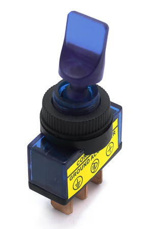 PRZEŁĄCZNIK PODŚWIETLANY LIZAK 12V NIEBIESKI