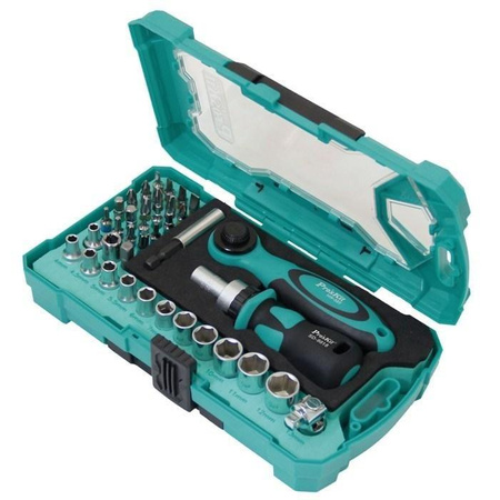 ZESTAW BITÓW IMBUSÓW KLUCZY NASADOWYCH Z GRZECHOTKĄ SD-2317M PROSKIT