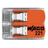 WAGO SZYBKOZŁĄCZKA NA DRUT LINKĘ ORYGINALNA UNIWERSALNA 2X4 10 SZTUK
