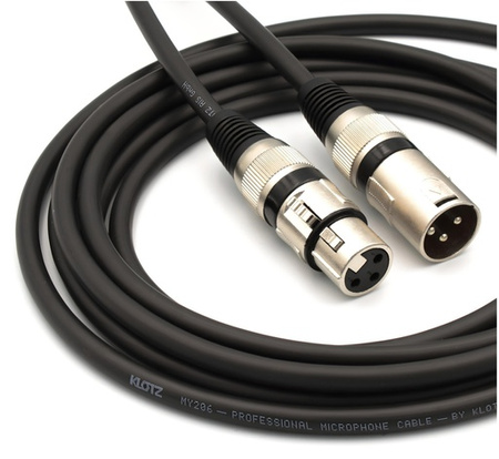 KABEL MIKROFONOWY XLR 2.5m VITALCO KLOTZ PRZEWÓD SYMETRYCZNY DO MIKROFONU