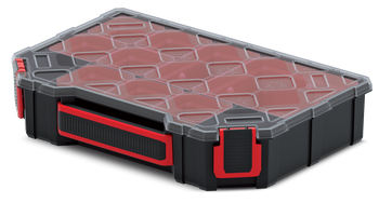 ORGANIZER SKRZYNKA NARZĘDZIOWA KUWETA TAGER 30 NISKI 195x284x25 Z PRZEGRODAMI