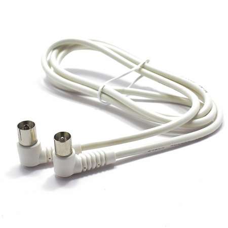 KABEL ANTENOWY TV WTYK - GNIAZDO 5M KĄTOWY AK40