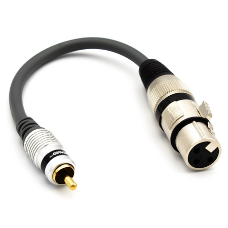 ADAPTER GNIAZDO XLR ŻEŃSKIE - WTYK RCA MIKROFON VITALCO