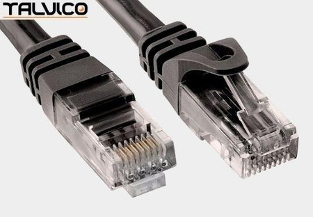 Patch cord UTP kat.6 1,0m czarny 6P10