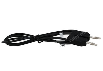 VITALCO KABLE LABORATORYJNE 2X WTYK BANAN CZARNE