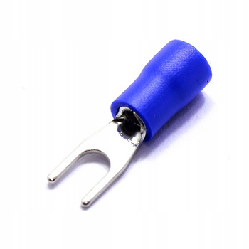 KONEKTOR WIDEŁKOWY IZOLOWANY WIDEŁKI 3,2mm 100 SZT NIEBIESKI