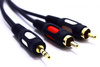 KABEL AUX JACK 3.5 STEREO - 2 RCA GOLD ŁEZKA JKR50 5M