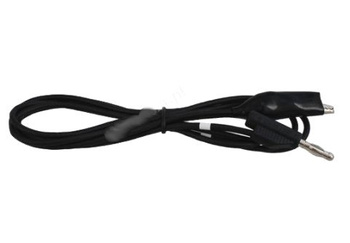 KABEL WTYK BANAN + KROKODYLEK CZARNY 1,5m VITALCO