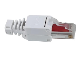 WTYK RJ45 8P8C KAT.6 OKRĄGŁY DRUT RJ-45 BEZNARZĘDZIOWY