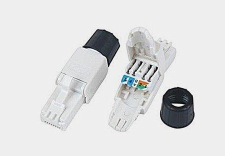 WTYK RJ45 8P8C KAT .6a DRUT UTP RJ-45 BEZNARZĘDZIOWY SKRĘCANY