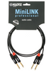 KABEL 2X JACK 6.3 - 2X JACK 6.3mm 3m KLOTZ