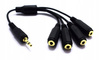 ADAPTER AUX WTYK JACK 4X GNIAZDO JACK VITALCO JR19