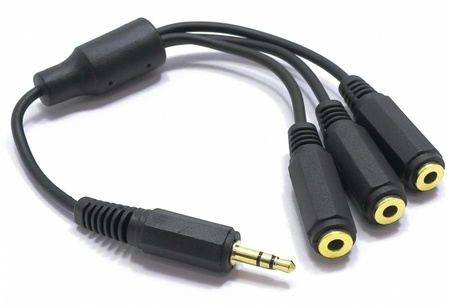 Adapter AUX rozdzielacz wtyk Jack 3x gniazdo Jack Vitalco jr18