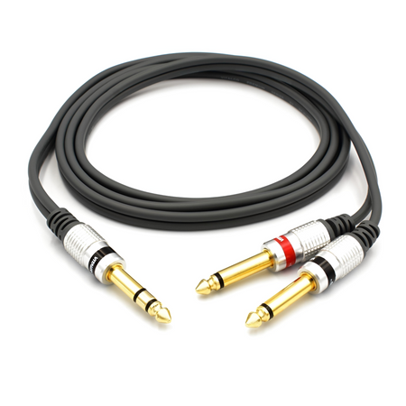 KABEL JACK 6,3 STEREO 2x WTYK JACK 6,3 MONO 2m VITALCO MK75