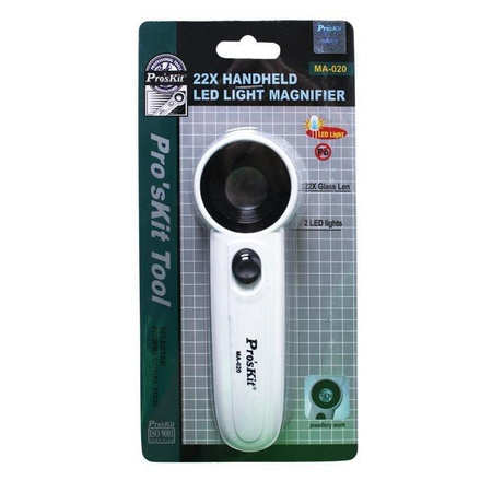 LUPA JUBILERSKA Z PODŚWIETLENIEM LED 22X MA-020 PROSKIT