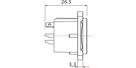 GNIAZDO XLR 3 PIN MĘSKIE ROXTONE RX3MD-NT MONTAŻ