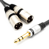 KABEL 2X WTYK XLR MĘSKI JACK 6.3 STEREO 3m VITALCO MK38