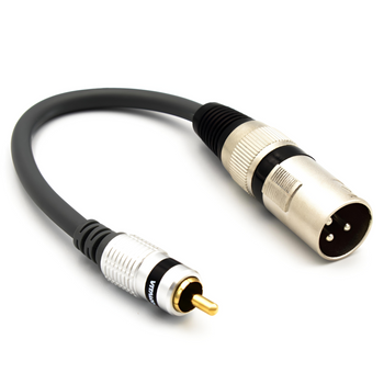 Adapter wtyk XLR męski - wtyk RCA mikrofon Vitalco