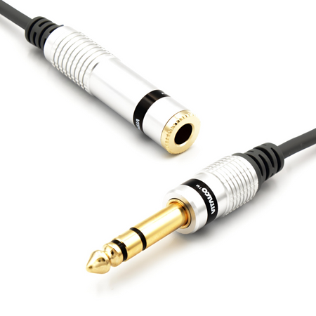 KABEL PRZEDŁUŻACZ DUŻY JACK 6.3 STEREO 1.5m VITALCO