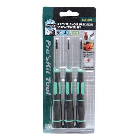 Zestaw wkrętaków trójkąt 2,0/2,3/2,7mm/50mm SD-081F Proskit